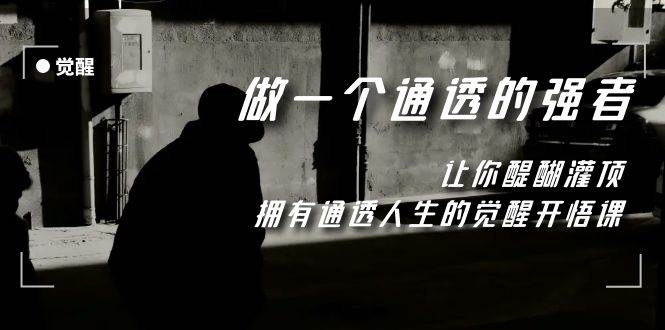 觉醒-做一个通透强者,让你醍醐灌顶,拥有通透人生,掌握强大的秘密武野创库-网创项目资源站-副业项目-创业项目-搞钱项目武野创库