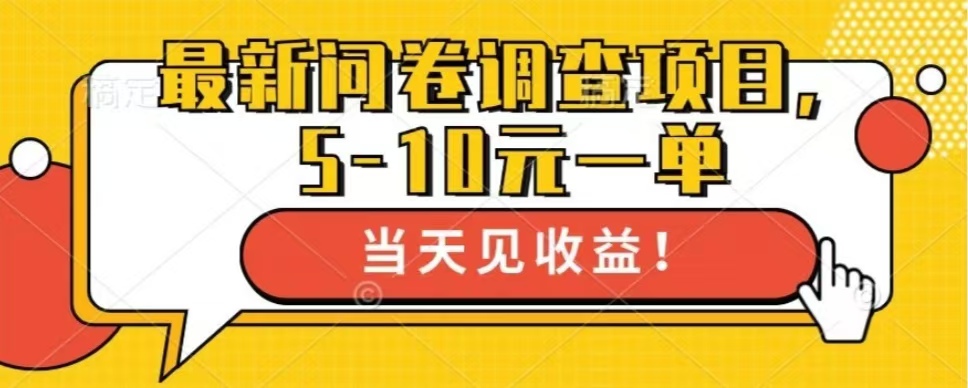 最新问卷调查项目，共12个平台，单日零撸100＋武野创库-网创项目资源站-副业项目-创业项目-搞钱项目武野创库