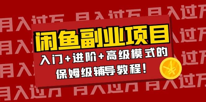 月入过万闲鱼副业项目:入门+进阶+高级模式的保姆级辅导教程网创吧-网创项目资源站-副业项目-创业项目-搞钱项目网创吧