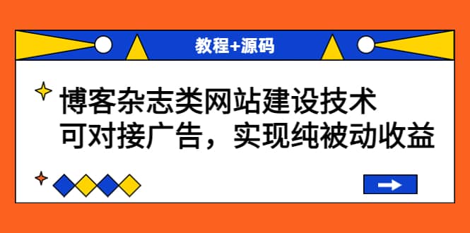 博客杂志类网站建设技术,可对接广告,实现纯被动收益(教程+源码)网创吧-网创项目资源站-副业项目-创业项目-搞钱项目网创吧