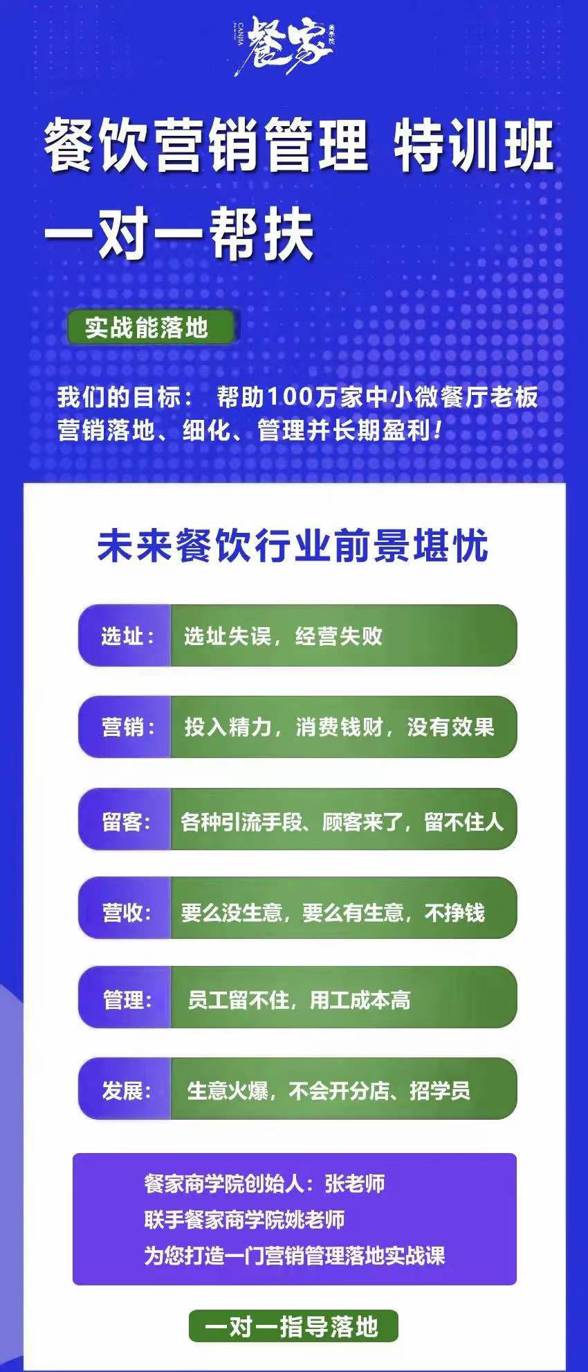 餐饮营销管理特训班：选址+营销+留客+营收+管理+发展网创吧-网创项目资源站-副业项目-创业项目-搞钱项目网创吧