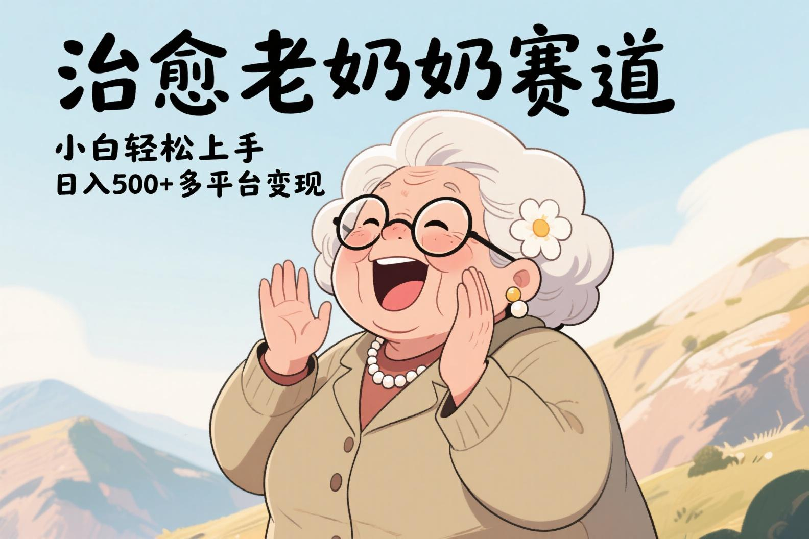 视频号治愈老奶奶赛道,小白轻松上手,日入500+多平台变现网创吧-网创项目资源站-副业项目-创业项目-搞钱项目网创吧