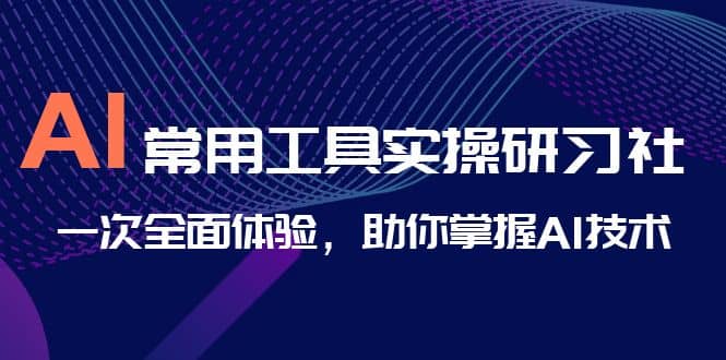 AI-常用工具实操研习社,一次全面体验,助你掌握AI技术网创吧-网创项目资源站-副业项目-创业项目-搞钱项目网创吧