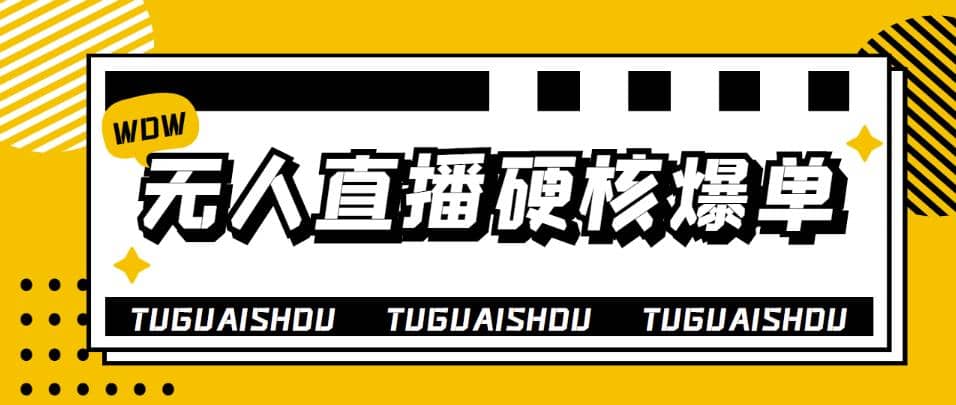 大飞无人直播硬核爆单技术,轻松玩转无人直播网创吧-网创项目资源站-副业项目-创业项目-搞钱项目网创吧