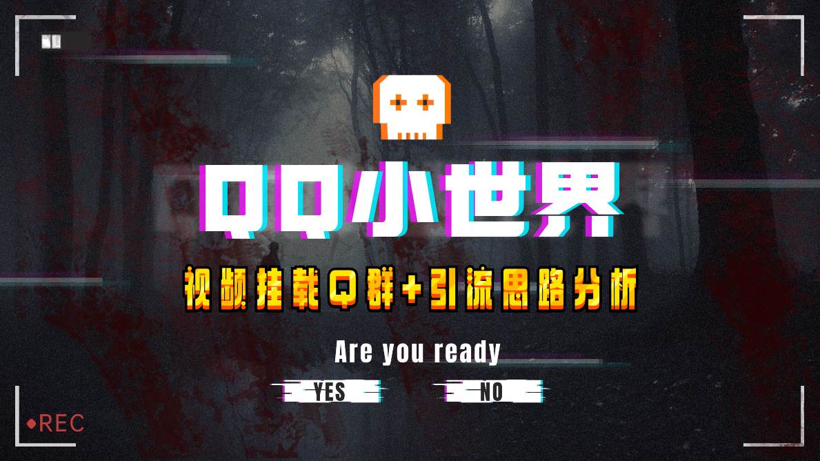 【全网首发】QQ小世界_Q群挂载教程+引流思路分析武野创库-网创项目资源站-副业项目-创业项目-搞钱项目武野创库