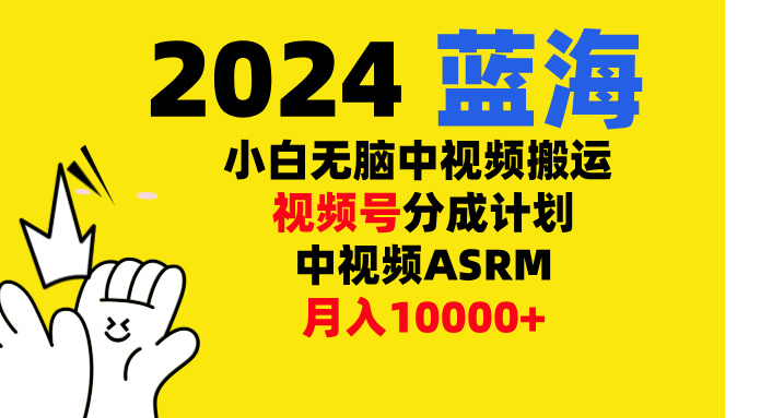小白无脑复制-中视频视频号-分成计中视频ASRM武野创库-网创项目资源站-副业项目-创业项目-搞钱项目武野创库