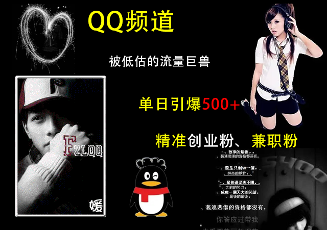 QQ频道,被低估的流量巨兽,单日引爆500+精准创业粉、兼职粉的引流秘籍武野创库-网创项目资源站-副业项目-创业项目-搞钱项目武野创库