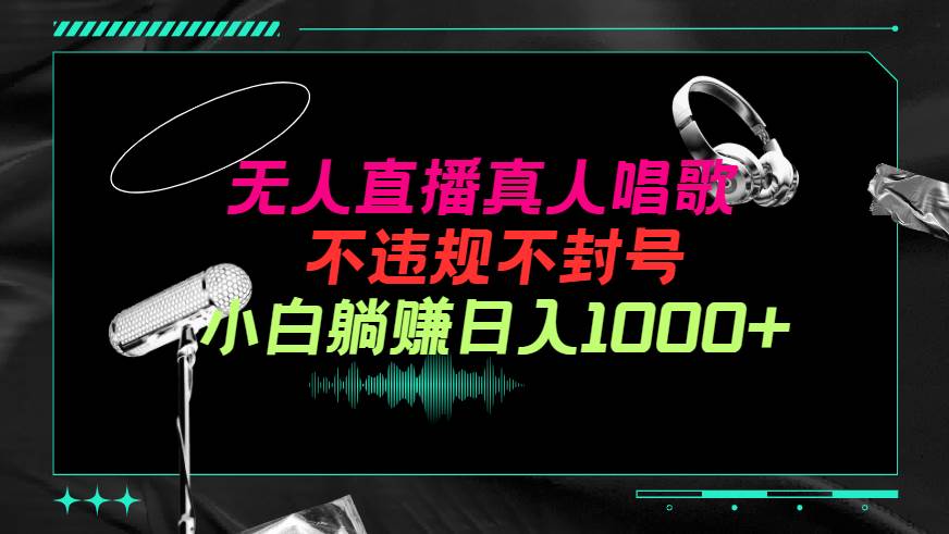抖音24小时无人直播音乐，不违规，不封号纯撸音浪，小白实操当天日入1000+武野创库-网创项目资源站-副业项目-创业项目-搞钱项目武野创库