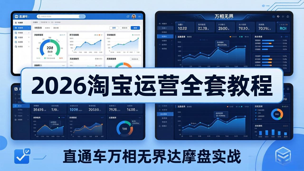 （19288期）2026淘宝运营全套教程(更新7月)，直通车万相无界达摩盘实战，从基础到进阶提升流量转化武野创库-网创项目资源站-副业项目-创业项目-搞钱项目野创库