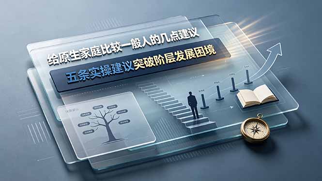 （19194期）付费文章：给原生家庭比较一般人的几点建议，五条实操建议突破阶层发展困境武野创库-网创项目资源站-副业项目-创业项目-搞钱项目野创库