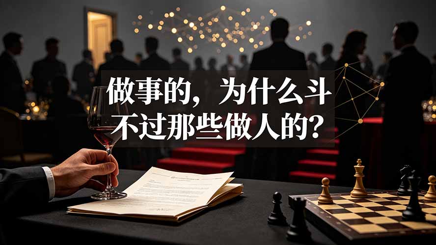 （19414期）付费文章：做事的，为什么斗不过那些做人的？武野创库-网创项目资源站-副业项目-创业项目-搞钱项目野创库