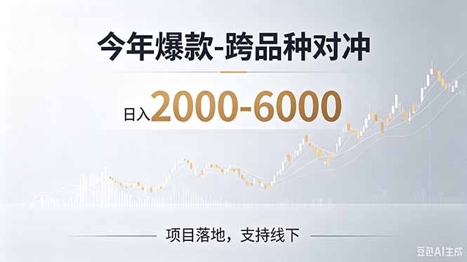 （19150期）2026创业新风口—跨品种对冲震撼首发！日收益2000-6000+，项目绿色长久，安全稳健武野创库-网创项目资源站-副业项目-创业项目-搞钱项目野创库