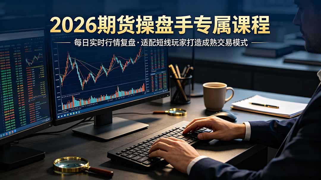（19300期）2026期货操盘手专属课程-更新7月11，每日实时行情复盘，适配短线玩家打造成熟交易模式武野创库-网创项目资源站-副业项目-创业项目-搞钱项目野创库