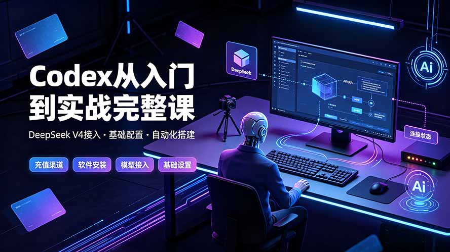 （19257期）Codex从入门到实战完整课｜充值·安装·接入DeepSeek，记忆·插件·Skill·CLI·MCP全拆解武野创库-网创项目资源站-副业项目-创业项目-搞钱项目野创库