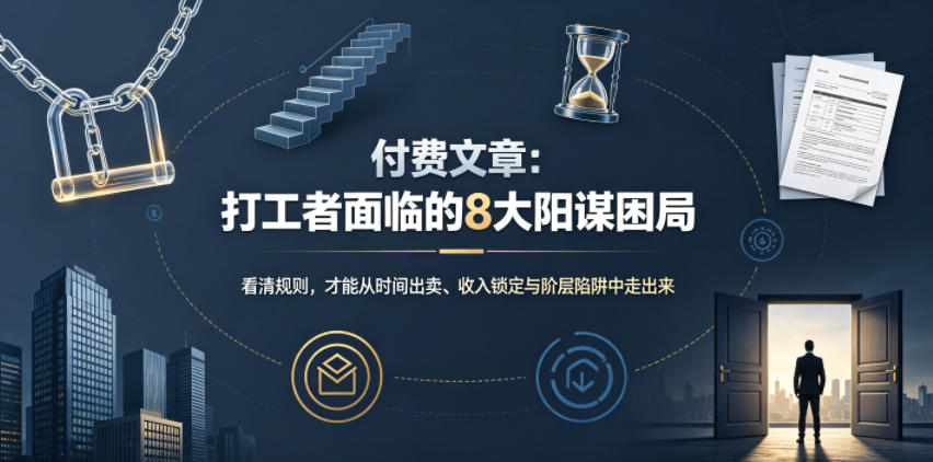 付费文章：打工者面临的8大阳谋困局武野创库-网创项目资源站-副业项目-创业项目-搞钱项目野创库