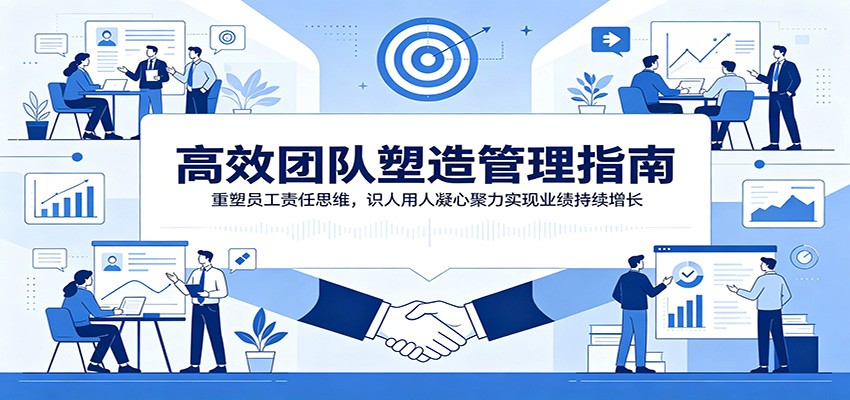高效团队塑造管理指南：重塑员工责任思维，识人用人凝心聚力实现业绩持续增长武野创库-网创项目资源站-副业项目-创业项目-搞钱项目野创库