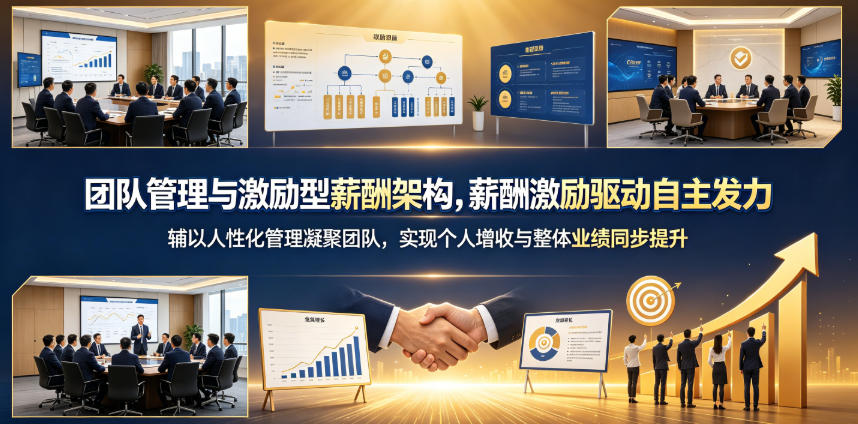 团队管理与激励型薪酬架构，薪酬激励驱动自主发力，辅以人性化管理凝聚团队，实现个人增收与整体业绩同步提升武野创库-网创项目资源站-副业项目-创业项目-搞钱项目野创库