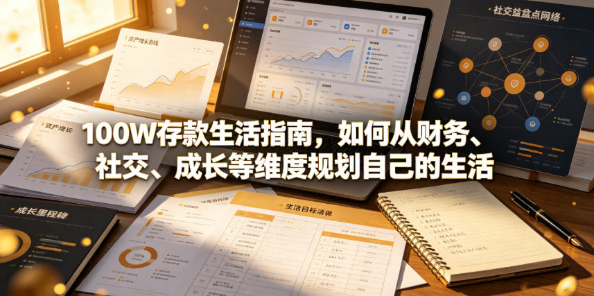 付费文章：100W存款生活指南，如何从财务、社交、成长等维度规划自己的生活武野创库-网创项目资源站-副业项目-创业项目-搞钱项目野创库