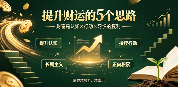 付费文章：提升财运的5个思路——财富是认知x行动x习惯的复利，愿你越努力，越幸运武野创库-网创项目资源站-副业项目-创业项目-搞钱项目野创库