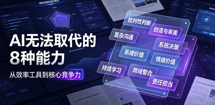 付费文章：AI无法取代的8种能力武野创库-网创项目资源站-副业项目-创业项目-搞钱项目野创库
