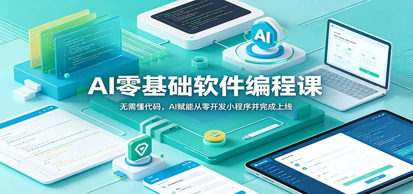 AI零基础软件编程课：无需懂代码，AI赋能从零开发小程序并完成上线武野创库-网创项目资源站-副业项目-创业项目-搞钱项目野创库