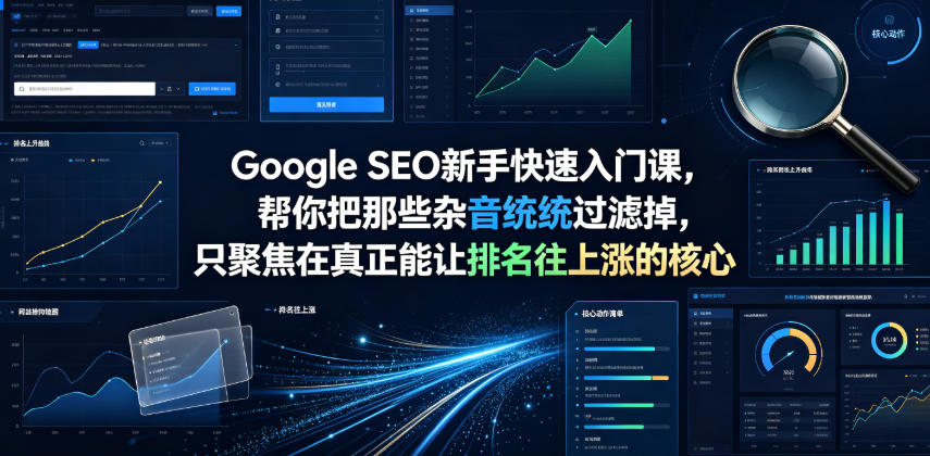 Google SEO新手快速入门课，帮你把那些杂音统统过滤掉，只聚焦在真正能让排名往上涨的核心动作【原创双语字幕】武野创库-网创项目资源站-副业项目-创业项目-搞钱项目野创库