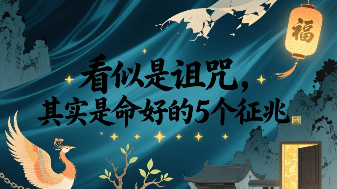 付费文章：看似是诅咒，其实是命好的5个征兆武野创库-网创项目资源站-副业项目-创业项目-搞钱项目野创库